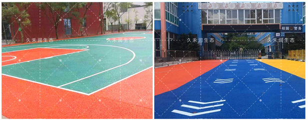 学校应用-彩色透水混凝土
