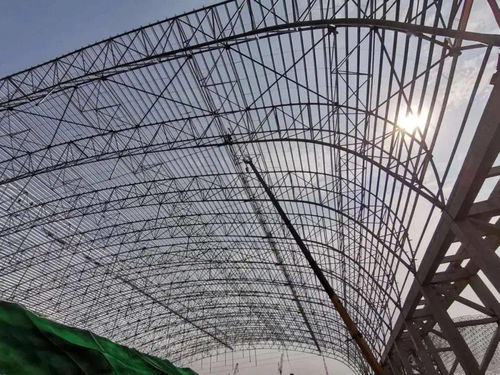 唐山太牛了 全球跨度最大料场封闭项目顺利竣工