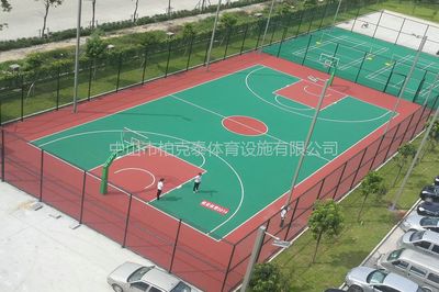 【佛山篮球场彩色地面铺装 丙烯酸羽毛球场规划 8年来专业承接球场防滑地胶】价格_厂家 - 中国供应商