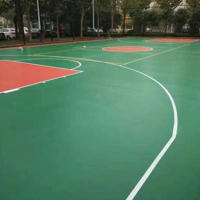 江门市篮球场翻新多少钱硅pu篮球场地价格承接球场施工小区单位运动场地铺装中小学羽毛球排球场德庆县