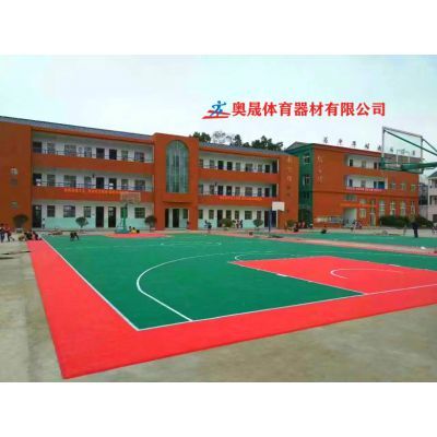随州市学校彩色地面怎么做得,广水丙烯酸篮球场地铺装专业设计地面漆承包公司