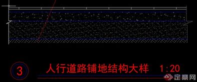 某现代风格人行道路铺地铺装扩初图设计cad图纸